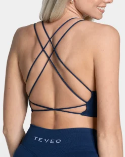 New Haut Everyday Backless « bleu foncé » Femme Hauts | Brassières De Sport