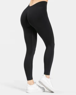 Discount Legging dos en V Covert scrunch Essence « Noir » Femme Leggings