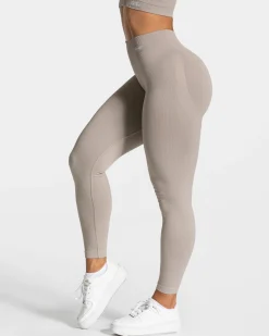 Sale Legging Elegant Scrunch « gris pierre » Femme Leggings