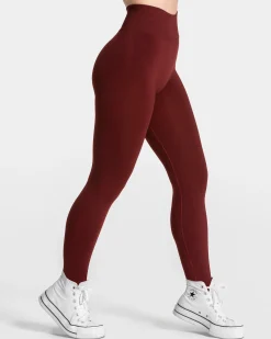 Clearance Legging Femme Sculpt scrunch « bordeaux » Femme Leggings