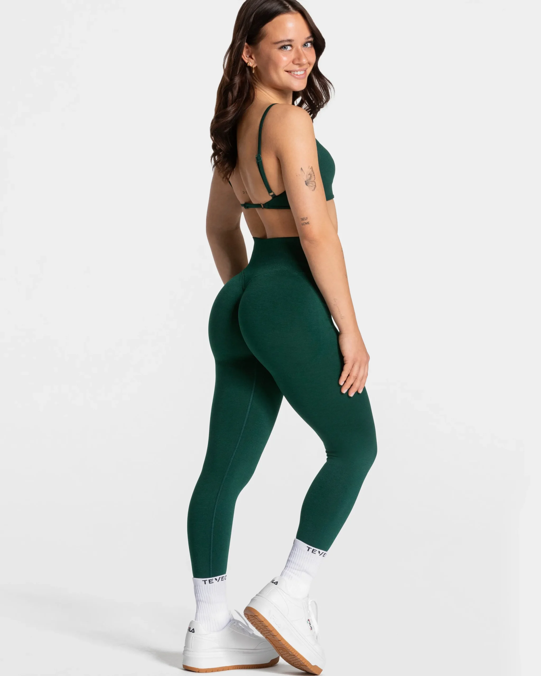 Online Legging Femme Sculpt scrunch « vert foncé » Femme Leggings