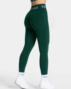Outlet Legging Signature Scrunch « vert foncé » Femme Leggings