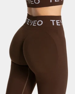 Fashion Legging Signature Scrunch « marron foncé » Femme Leggings