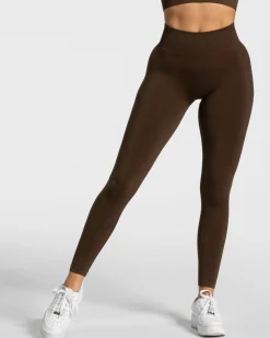 Discount Legging Timeless Scrunch « marron foncé » Femme Leggings