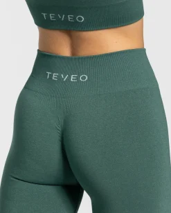 Discount Legging Timeless Scrunch « vert foncé » Femme Leggings