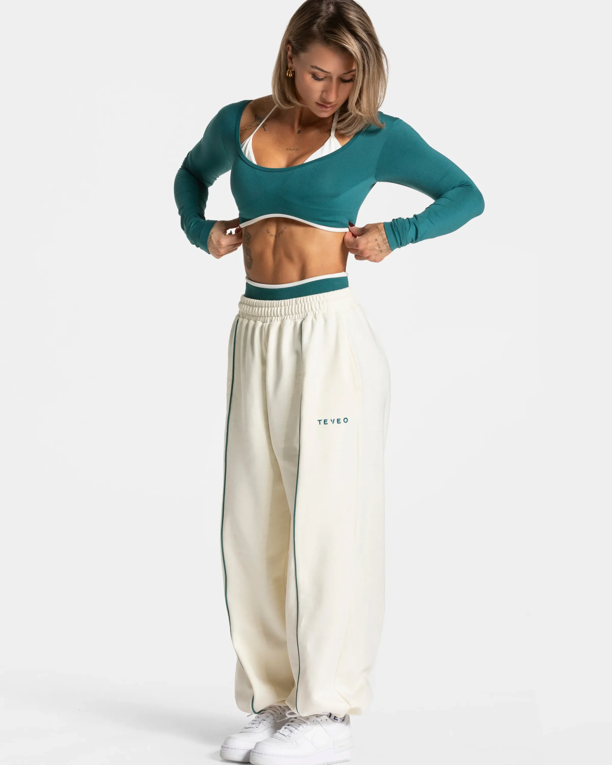Hot Pantalon de jogging Ignite Wide Leg « Off White » Femme Pantalons De Jogging