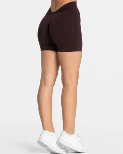 Sale Short dos en V Covert scrunch Essence « Merlot » Femme Shorts