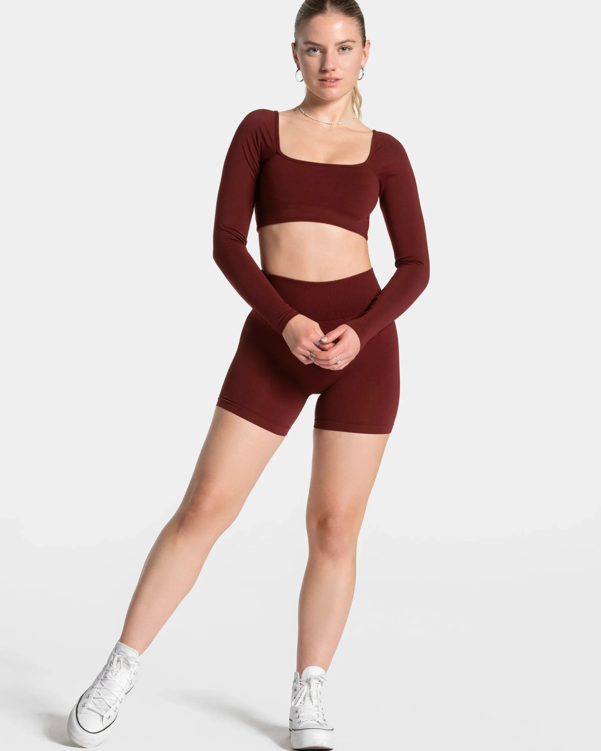 Best Short Femme Sculpt scrunch « bordeaux » Femme Shorts