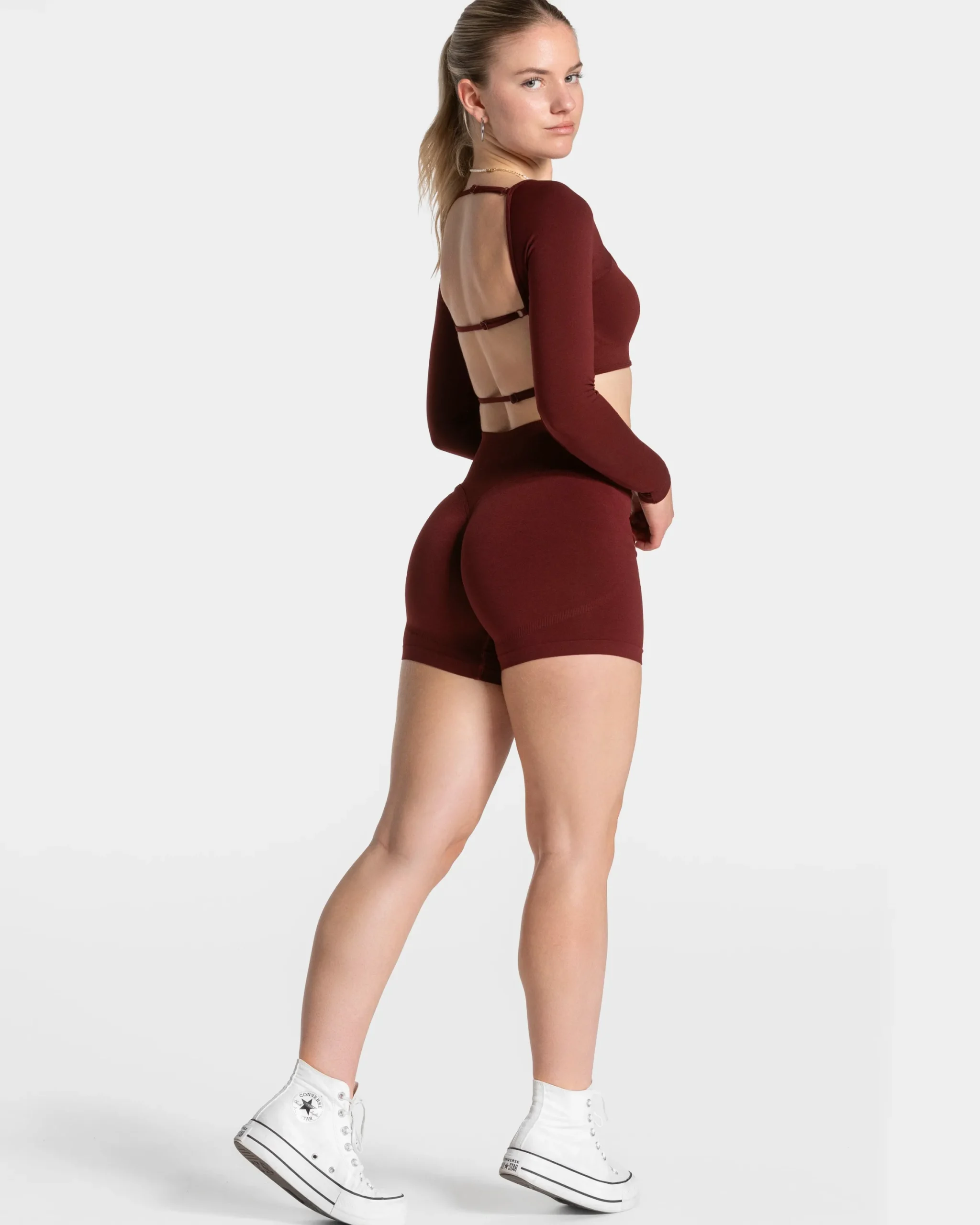 Best Short Femme Sculpt scrunch « bordeaux » Femme Shorts