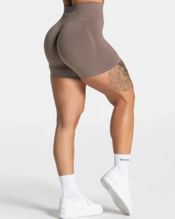 New Short Pure Covert Scrunch « moka » Femme Shorts