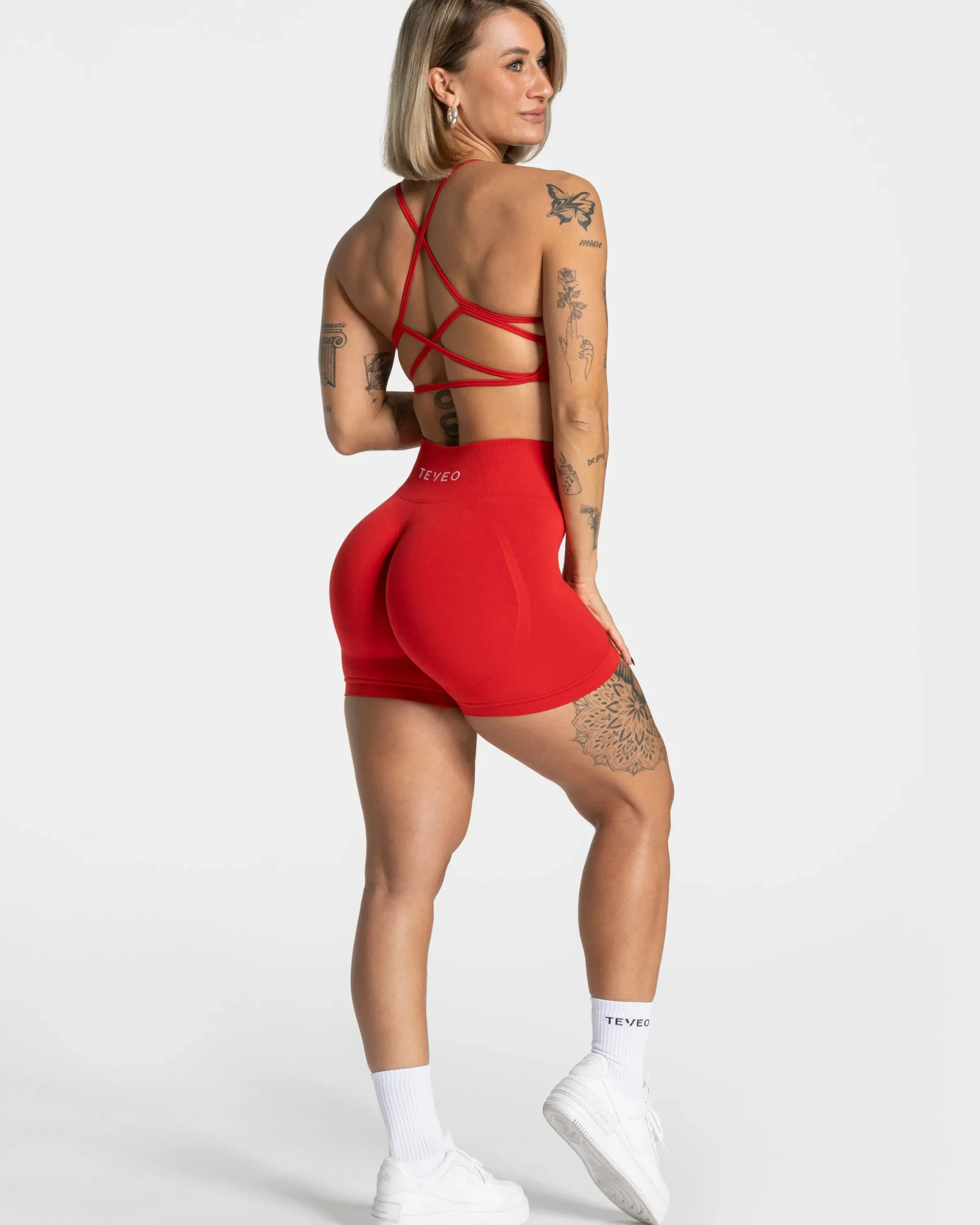 New Short Pure Covert Scrunch « rouge » Femme Shorts