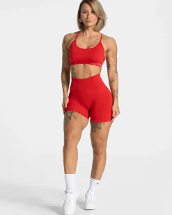 New Short Pure Covert Scrunch « rouge » Femme Shorts