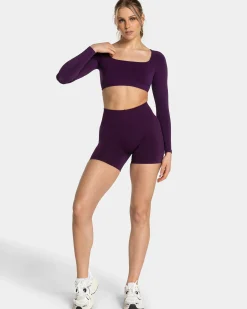 New Short Sculpt scrunch Femme « aubergine » Femme Shorts