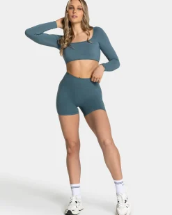 Clearance Short Sculpt scrunch Femme « teal » Femme Shorts
