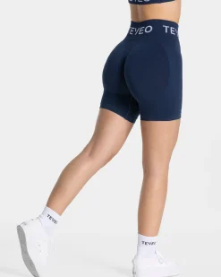 Sale Short Signature Scrunch « bleu foncé » Femme Shorts