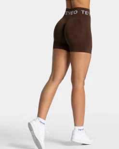 Best Short Signature Scrunch « marron foncé » Femme Shorts