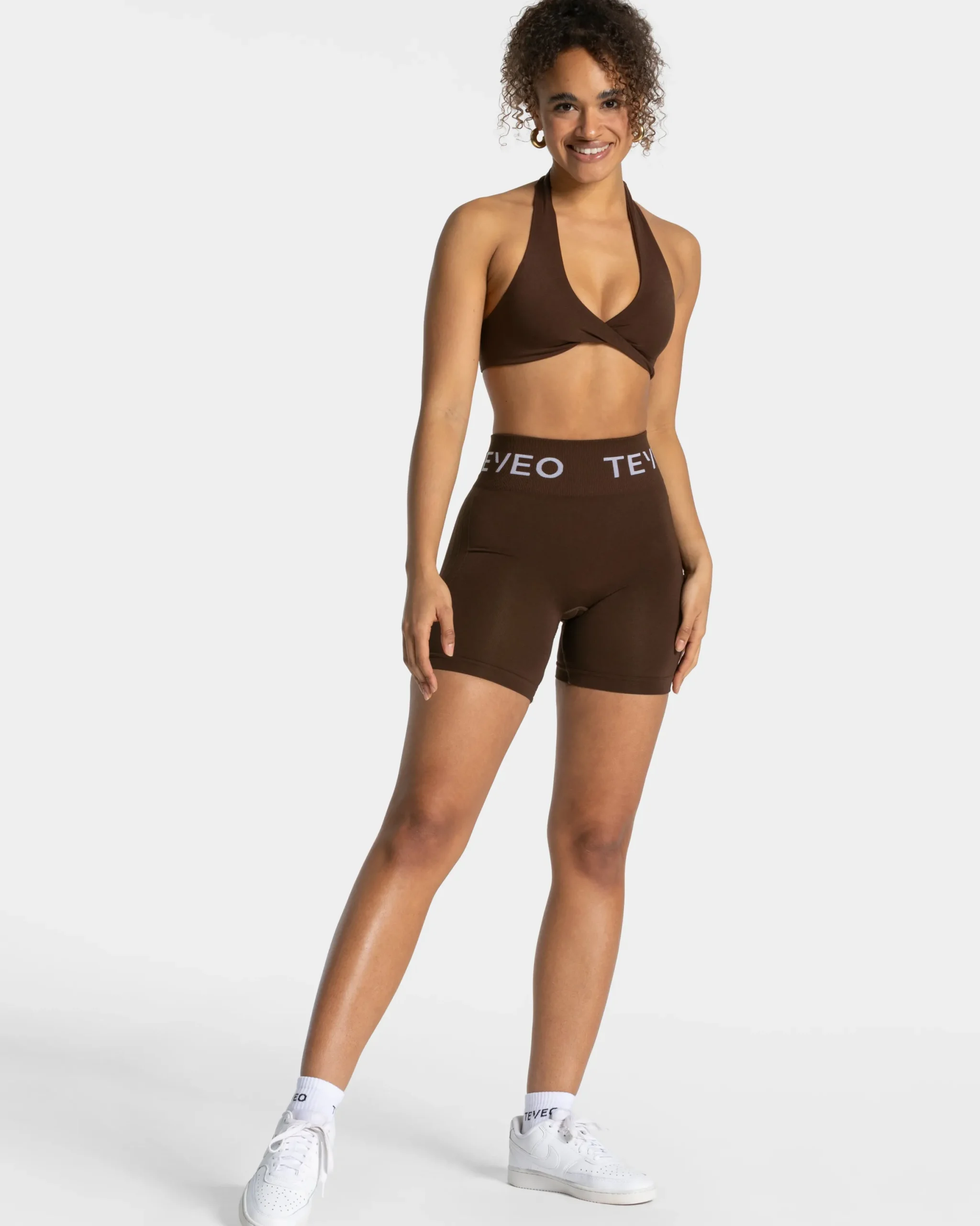 Best Short Signature Scrunch « marron foncé » Femme Shorts