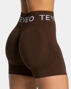 Best Short Signature Scrunch « marron foncé » Femme Shorts