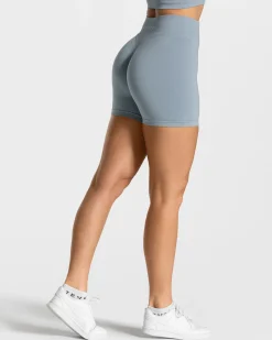 New Short Statement Scrunch « bleu acier » Femme Shorts
