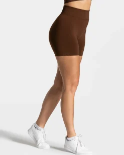 Fashion Short Statement Scrunch « café » Femme Shorts