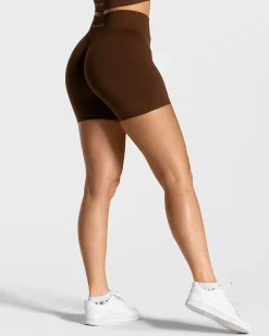 Fashion Short Statement Scrunch « café » Femme Shorts