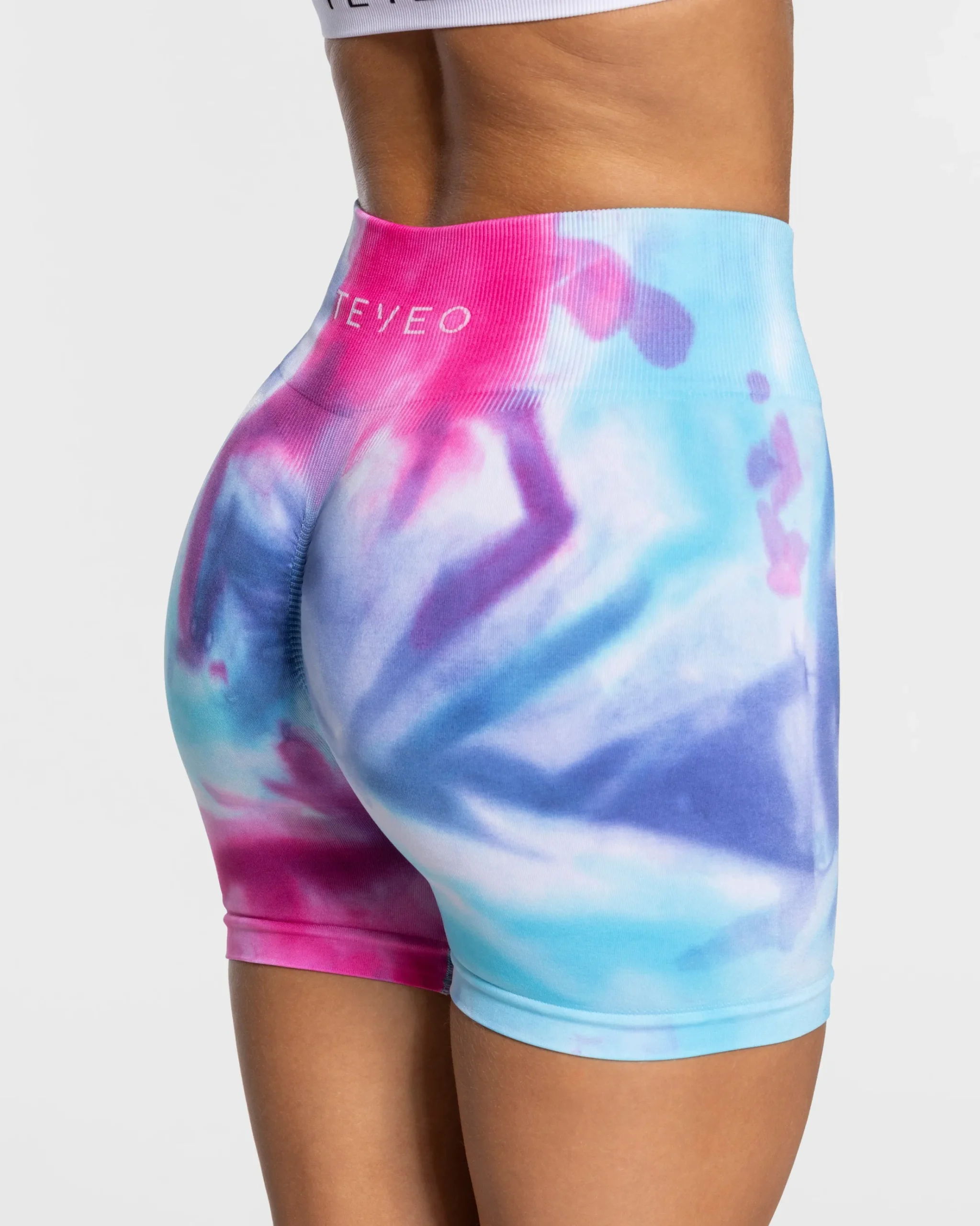 Clearance Short Tie Dye Scrunch « cold » Femme Shorts