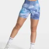 Best Short Tie Dye Scrunch « Ocean » Femme Shorts