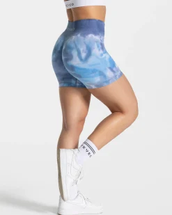 Best Short Tie Dye Scrunch « Ocean » Femme Shorts