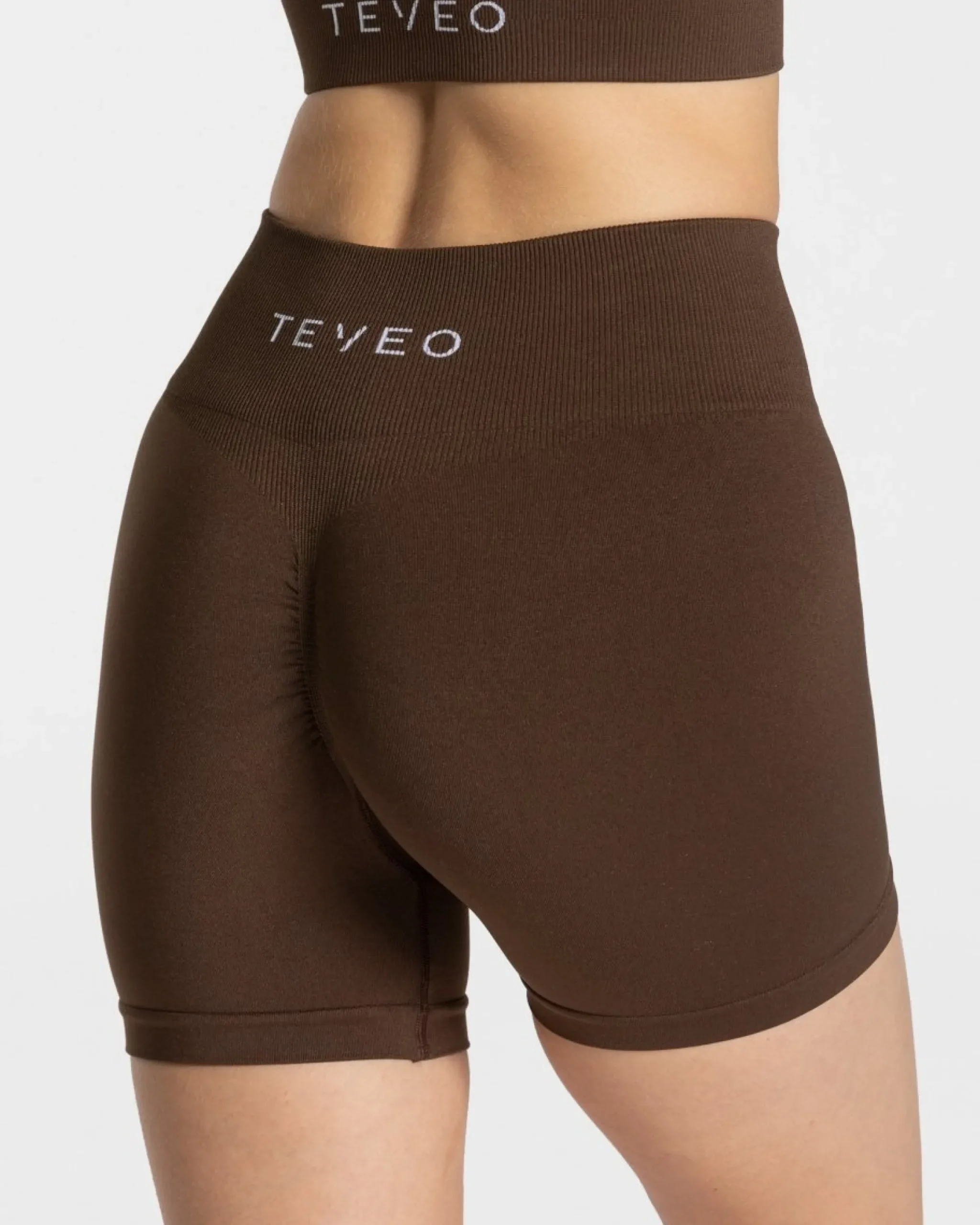 Discount Short Timeless Scrunch « marron foncé » Femme Shorts