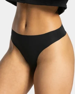 Clearance String Seamless (5) « noir » Femme Chaussettes Et Sous-vêtements