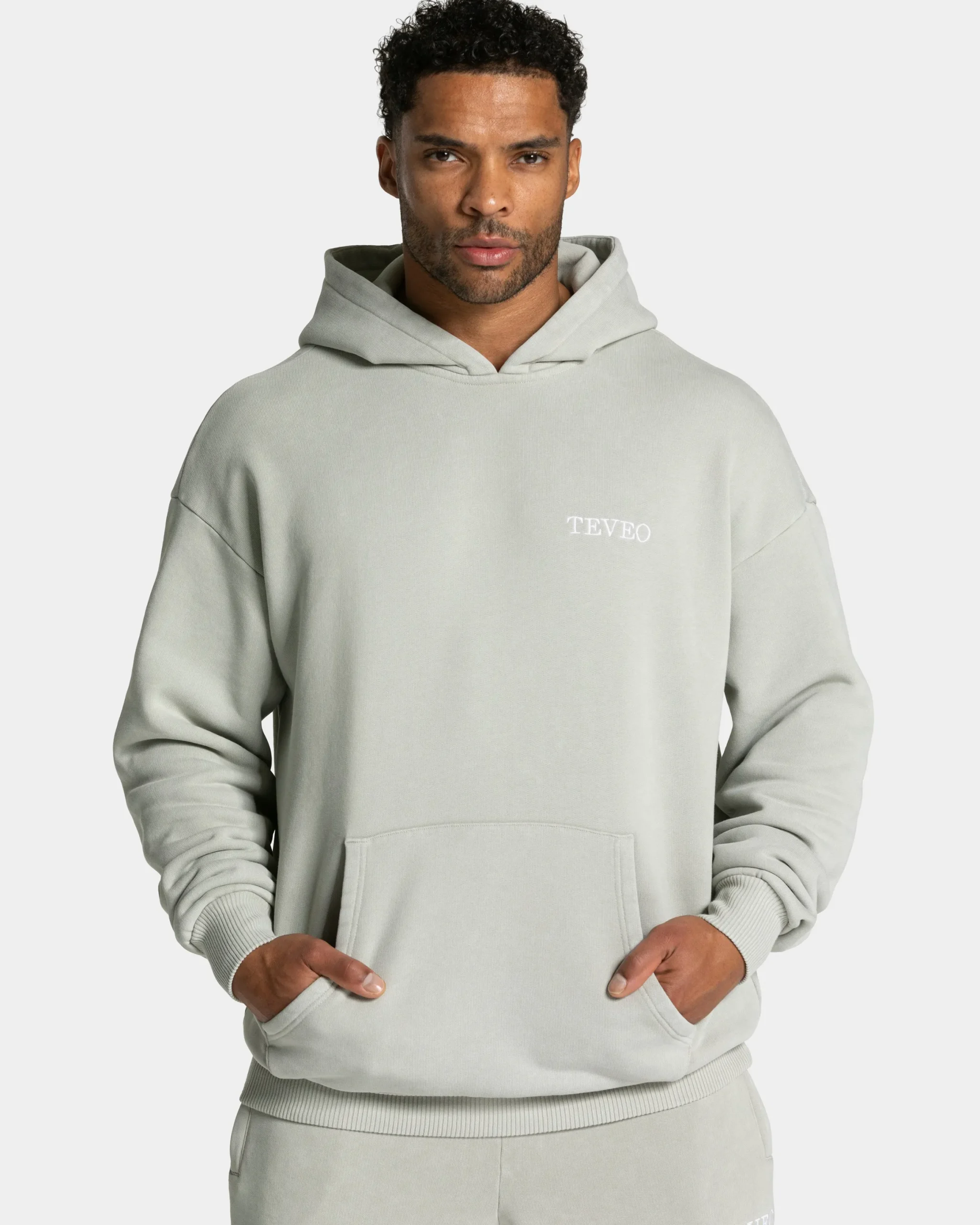 Clearance Sweat à capuche Acid « vert sauge » Homme Sweats À Capuche Et Sweats Zippés