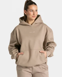 Hot Sweat à capuche oversize RI’VAIV « taupe » Femme Sweats À Capuche Et Vestes De Sport