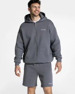 Clearance Sweat à capuche zippé oversize Arrival « graphite » Homme Sweats À Capuche Et Sweats Zippés