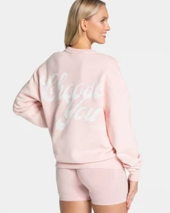 Best Sweat-shirt Acid Oversized « rose » Femme Sweats À Capuche Et Vestes De Sport
