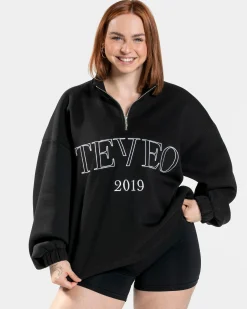 Discount Sweat-shirt demi-zippé Femme « noir » Femme Sweats À Capuche Et Vestes De Sport