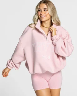 Outlet Sweat-shirt demi-zippé Femme « rose » Femme Sweats À Capuche Et Vestes De Sport