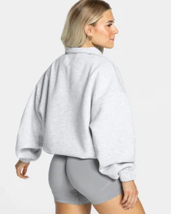 Discount Sweat-shirt demi-zippé Femme « gris clair » Femme Sweats À Capuche Et Vestes De Sport
