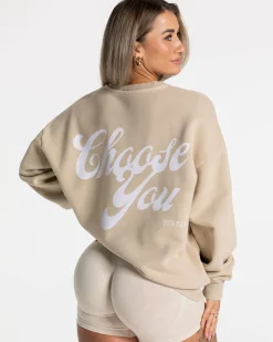 Outlet Sweat-shirt oversize Acid « Sand » Femme Sweats À Capuche Et Vestes De Sport