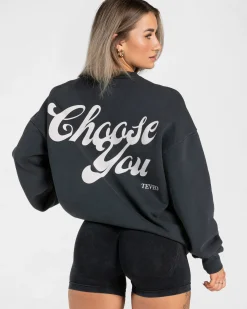 Hot Sweat-shirt oversize Acid « noir » Femme Sweats À Capuche Et Vestes De Sport