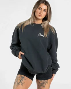 Hot Sweat-shirt oversize Acid « noir » Femme Sweats À Capuche Et Vestes De Sport