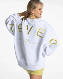 Fashion Sweat-shirt oversize Signature « Lime » Femme Sweats À Capuche Et Vestes De Sport