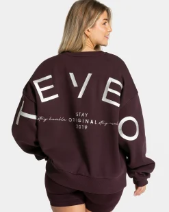 Best Sweat-shirt oversize Signature « Merlot » Femme Sweats À Capuche Et Vestes De Sport