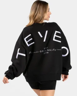 Online Sweat-shirt oversize Signature « noir » Femme Sweats À Capuche Et Vestes De Sport