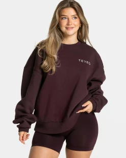 Best Sweat-shirt oversize Signature « Merlot » Femme Sweats À Capuche Et Vestes De Sport
