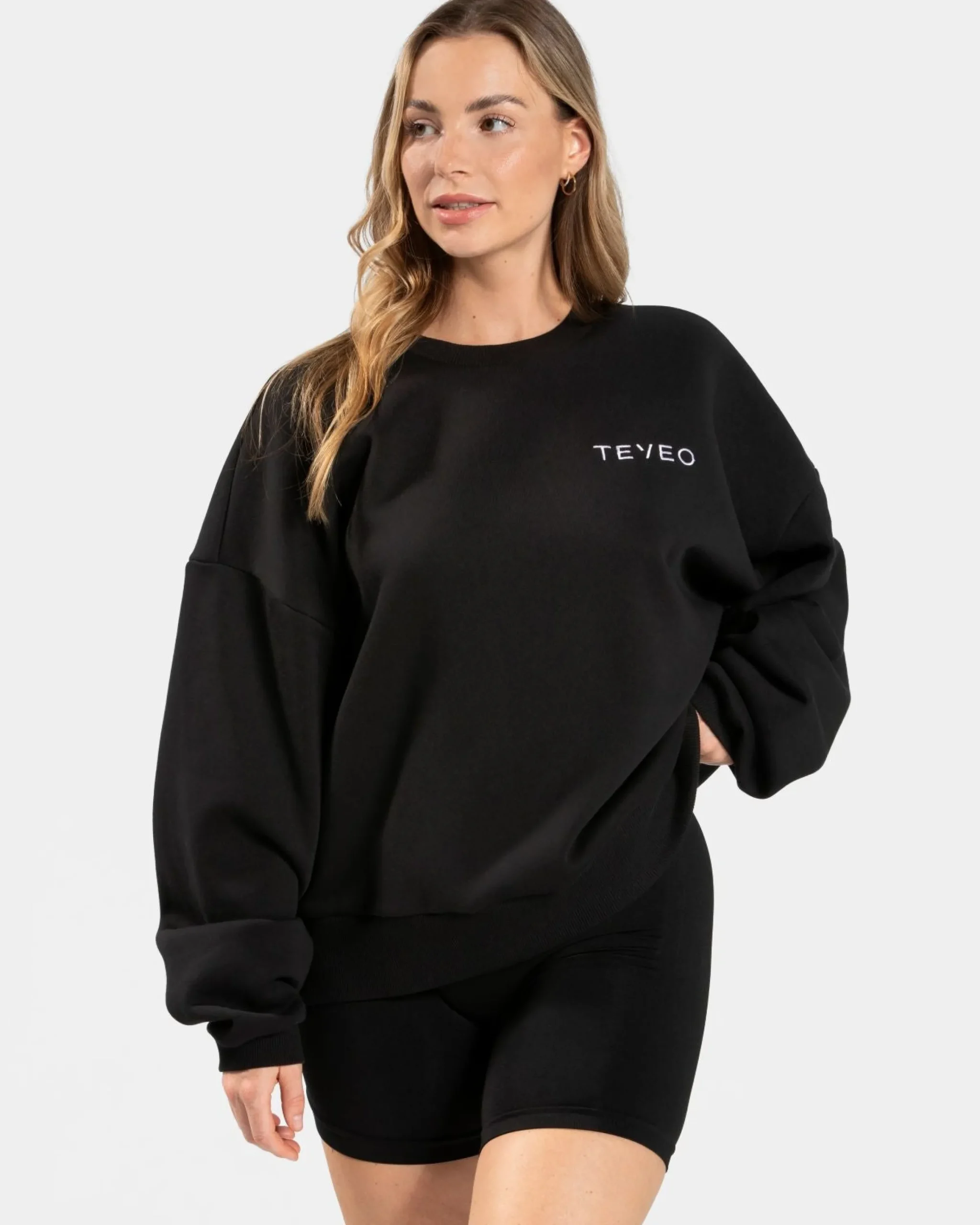 Online Sweat-shirt oversize Signature « noir » Femme Sweats À Capuche Et Vestes De Sport