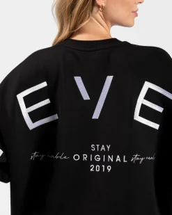 Online Sweat-shirt oversize Signature « noir » Femme Sweats À Capuche Et Vestes De Sport