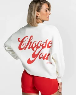 Outlet Sweat-shirt Pure Oversized « Off White » Femme Sweats À Capuche Et Vestes De Sport