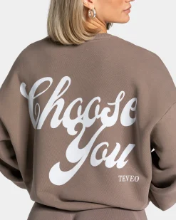 Clearance Sweat-shirt Pure Oversized « Moka » Femme Sweats À Capuche Et Vestes De Sport