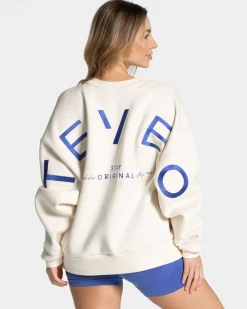 Online Sweat-shirt Signature Oversized « Off White » Femme Sweats À Capuche Et Vestes De Sport