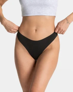 Outlet Tanga Seamless Padded (5) « noir » Femme Chaussettes Et Sous-vêtements